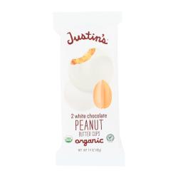 Justin's Nut Butter Peanut Butter Cups - White Chocolate - Case Of 12 - 1.4 Oz