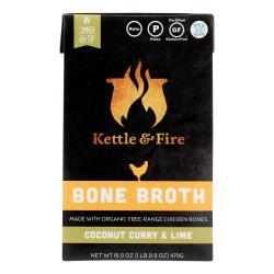 Kettle And Fire - Bone Broth Cnutcury-lime - Case Of 6 - 16.9 Oz